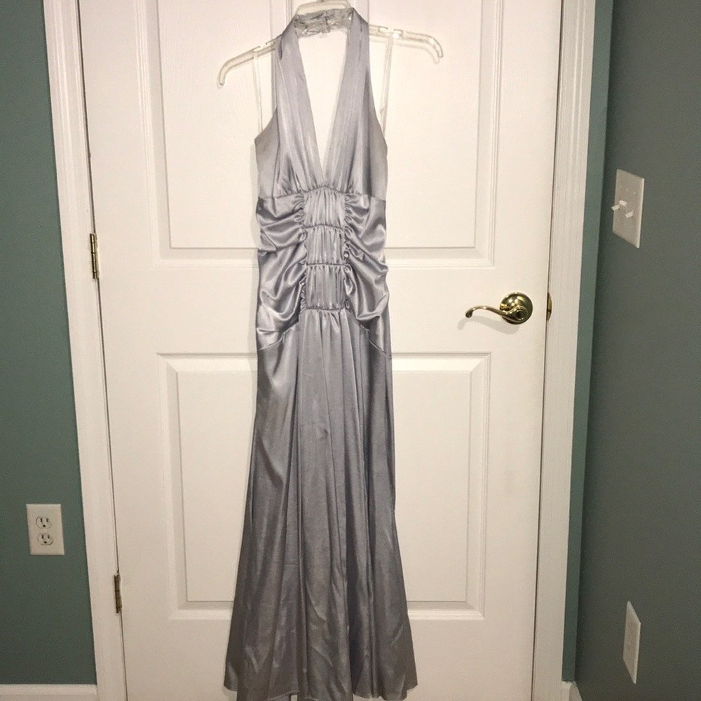 Silver Jessica McClintock Gown